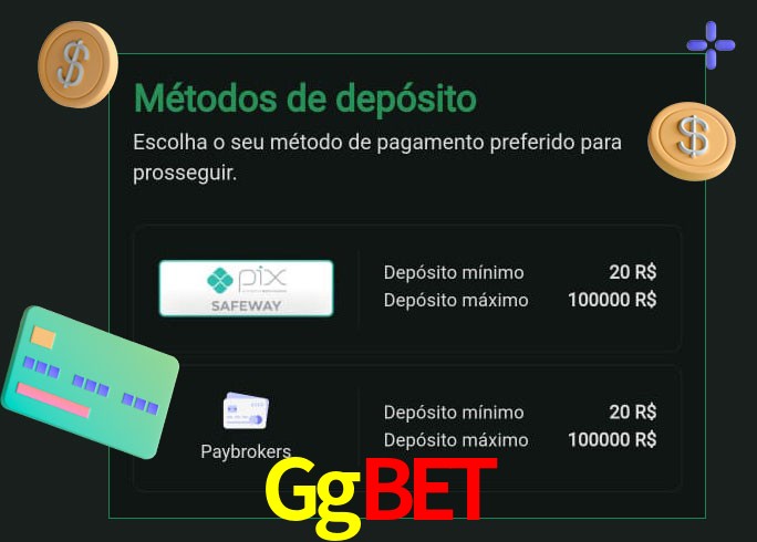 O cassino Ggbet oferece uma grande variedade de métodos de pagamento